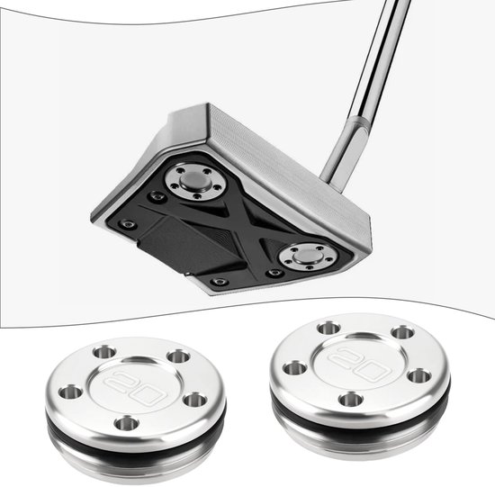 Dailygoods - 2 Stuks Golf Putter Gewichten 10g Compatibel met Scotty Cameron - Zilver van Dailygoods — afbeelding 2