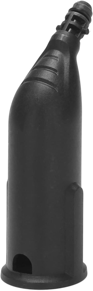 Stoomreiniger Borstel - Spleetmondstuk Accessoire - Hardnekkig Vuil Verwijderen - Efficiënte Decontaminatie - 12 x 5 x 4 cm - Zwart