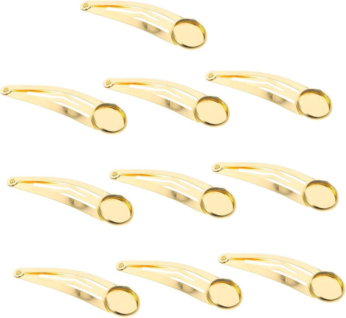 Haarspeld Lade - Metalen Clips - DIY Accessoires - IJzeren Materiaal - 10 Stuks - Metallic