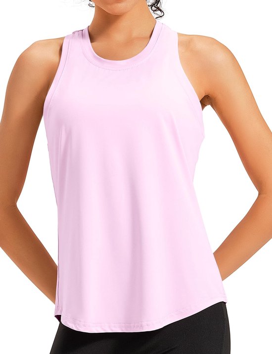 Dailygoods- Gym Tops Ademend - Mouwloos - Racerback - Sporttop Dames - Yoga/Fitness - Huidvriendelijk Materiaal van Dailygoods — afbeelding 5