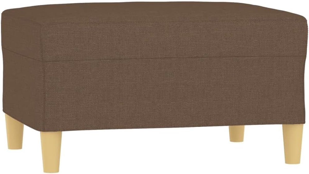 Voetenbank - Poef Kruk - Voeten Rusten - Duurzame Stof - 70x55x41 cm - Bruin