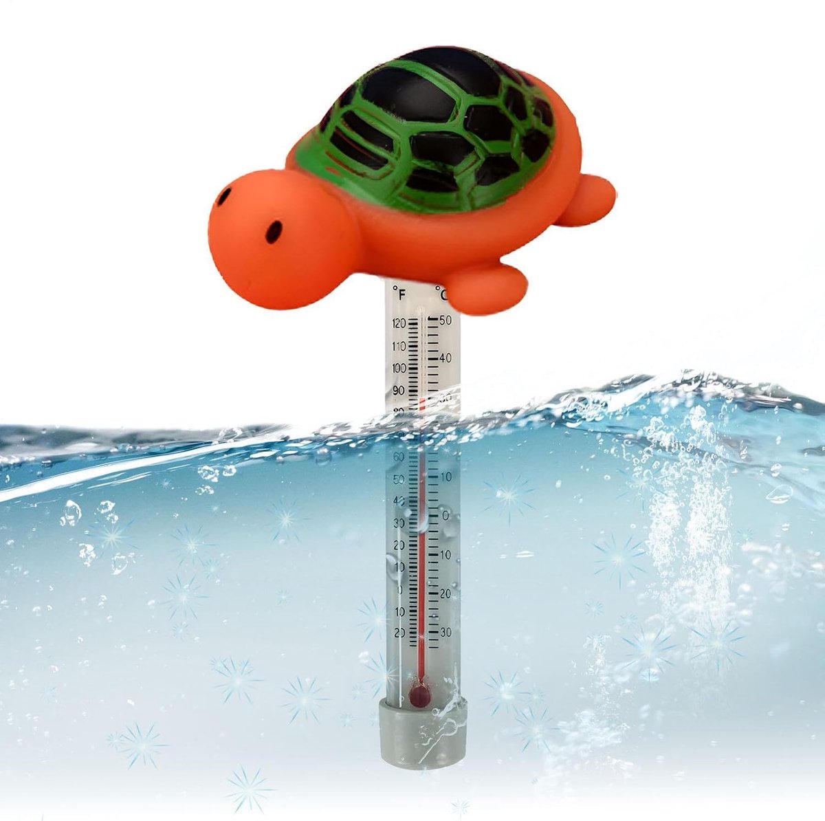 Zwembad Temperatuurmeter - Drijvende Cartoon - Water Meten - Groot Cijferdisplay - 17.9 cm - Multicolor