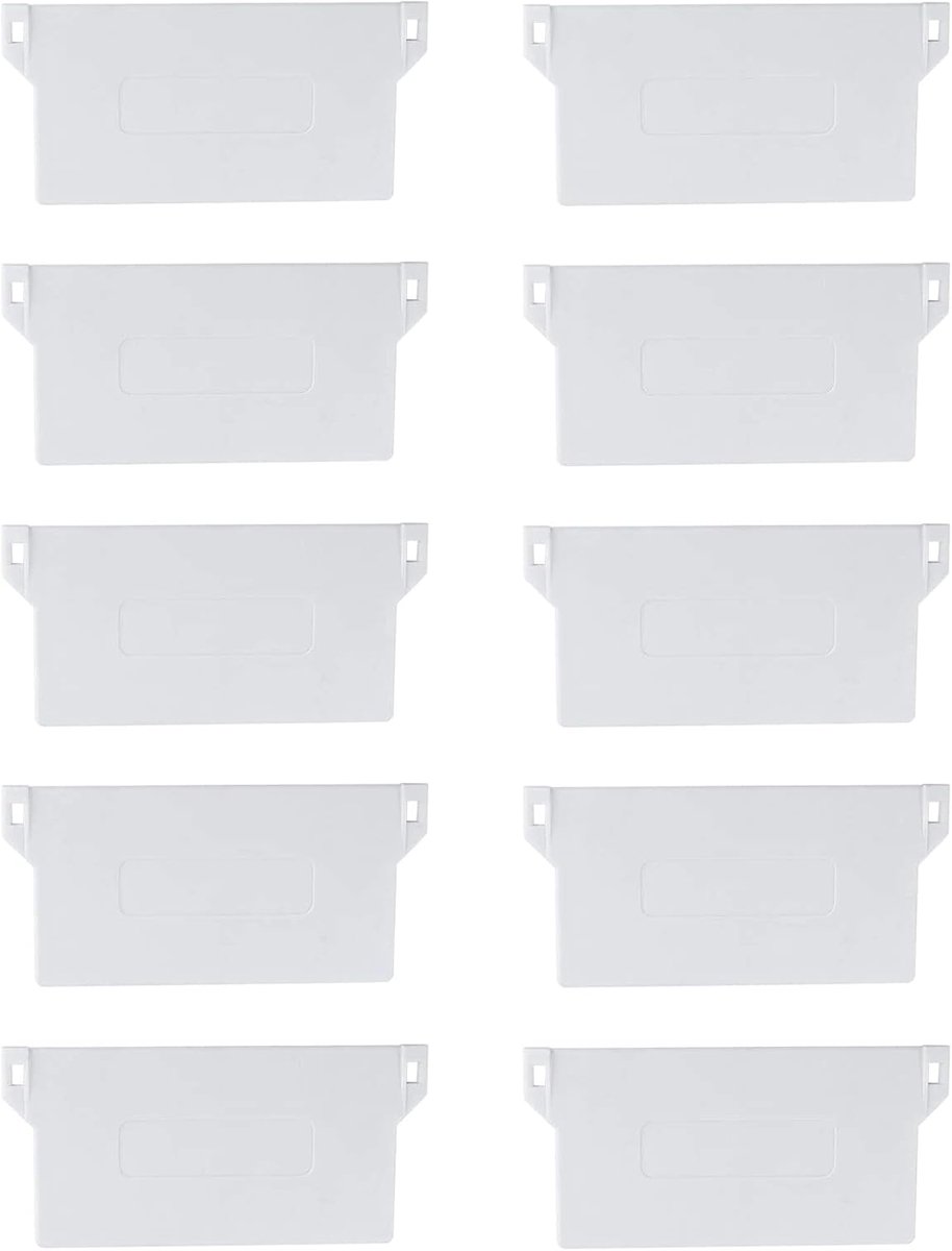 Bodemplaat Set - Lamellen Accessoire - Verticale Jaloezieën - Vervangende Bodemplaten - 10 stuks - Wit