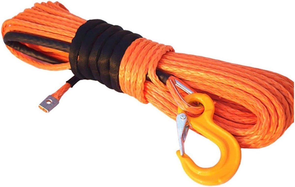 Synthetische Lierkabel - Sleepkabel - Voertuig Hulp - Sterker dan Staal - 12 Mm X 30 M - Oranje