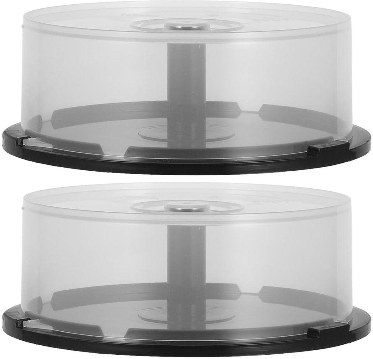 Dailygoods- Opbergdozen - 2 stuks - CD-opbergdozen - Lichtgewicht - Slijtvast - Compact formaat - 14 x 14 x 4,7 cm - Cd-houder