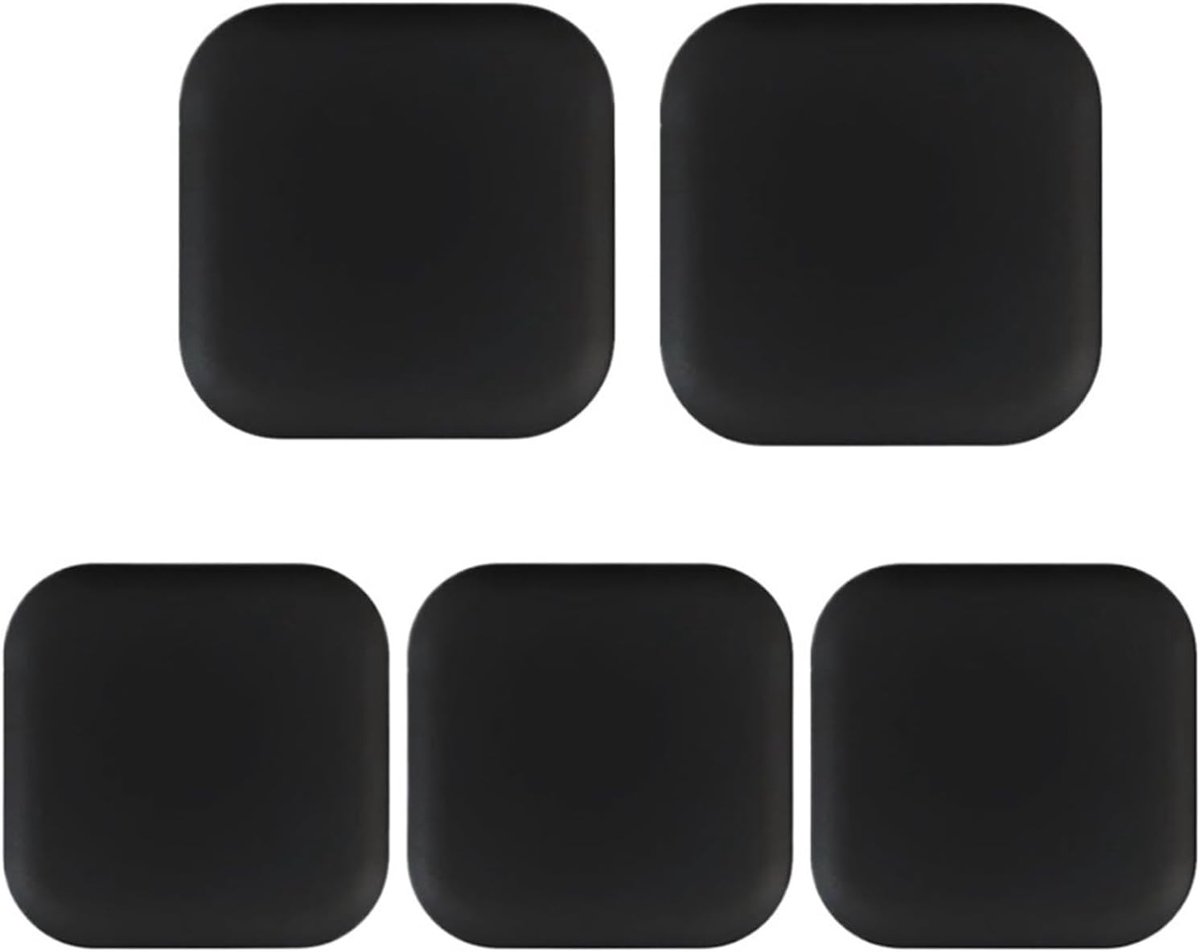 Deurstoppers - Deurbuffer Set - Bescherming Muren - Zelfklevend - 5 Stuks - Zwart