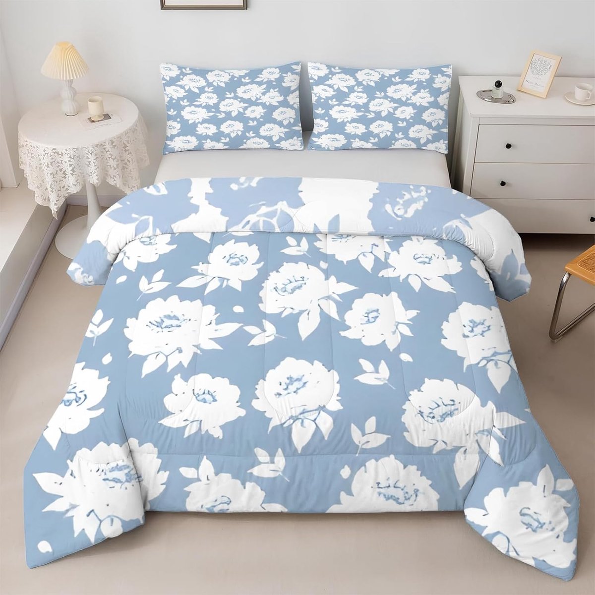 Eenpersoons Dekbed - Omkeerbaar Dekbed - Slaapkamer Decoratie - U-vormige Quilting - 135x2