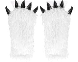 IJskrabber met Handschoen - Winterset Auto - Auto Ontdooien - Warmte en Gemak - 40x18x3 cm - Wit