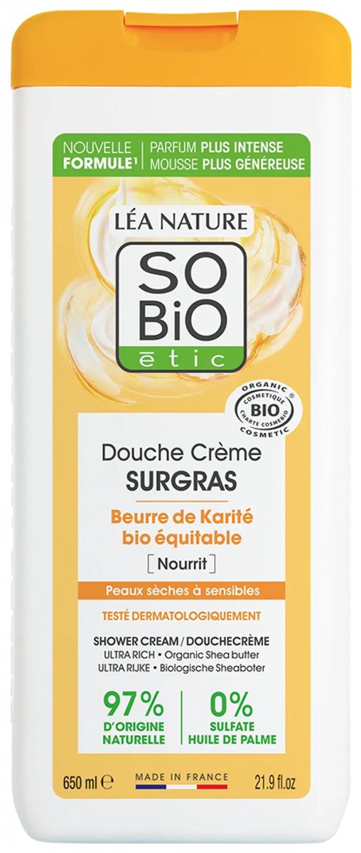 Léa Nature SO BIO étic Organic Shea Butter Creamy Body Wash 650 ml