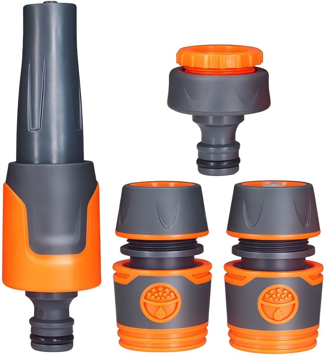 Hogedrukreiniger Accessoire - Verstelbare Spuit - Veelzijdig Reinigen - Ergonomische Antislip Grip - 3 Modi - Zwart