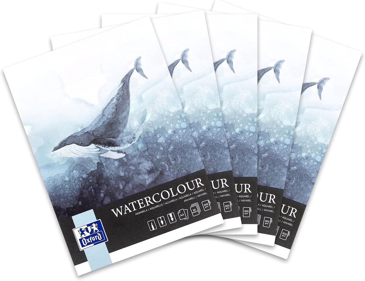 Waterverf Blokken - Kunstenaar Papier - Schilderen Met Waterverf - Hoge Grammage - A4 100 Vel - Wit