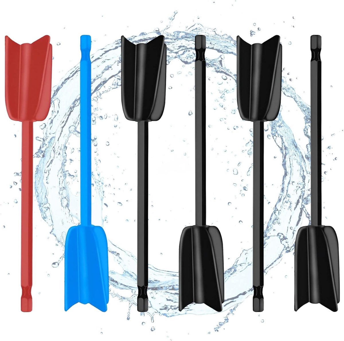 Blender Accessoire voor Hars Mixen, 6 Delen, Epoxy Mixer, Klopper en Verf Mengtool voor Keramiek en Harsbewerking