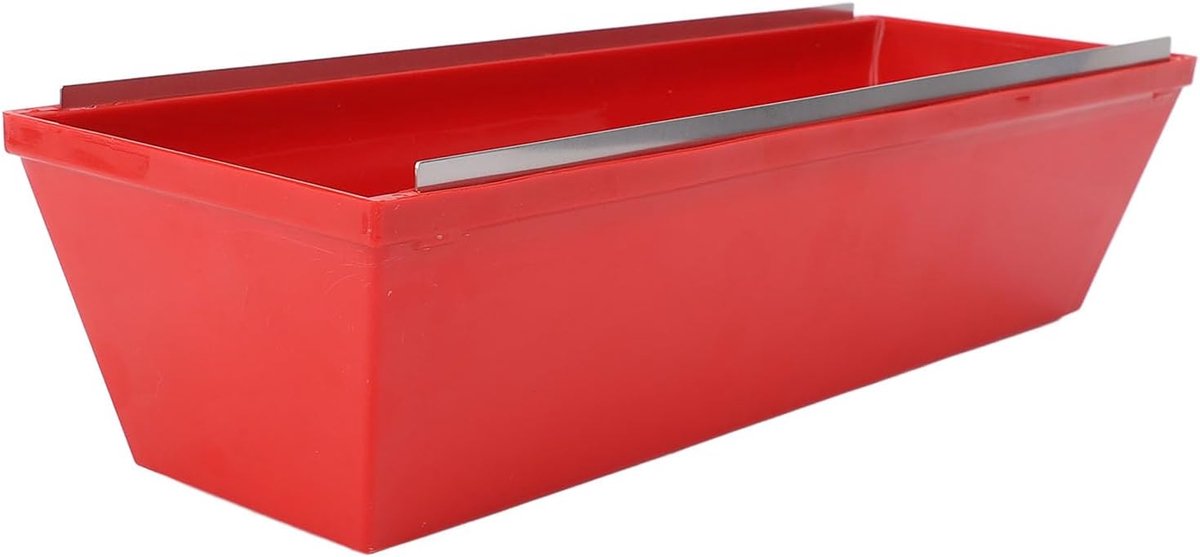 Gipsplaat Modderbak - Pleisterbak ABS - Mengen van Materialen - Geschoren Randen - 14 Inch - Rood
