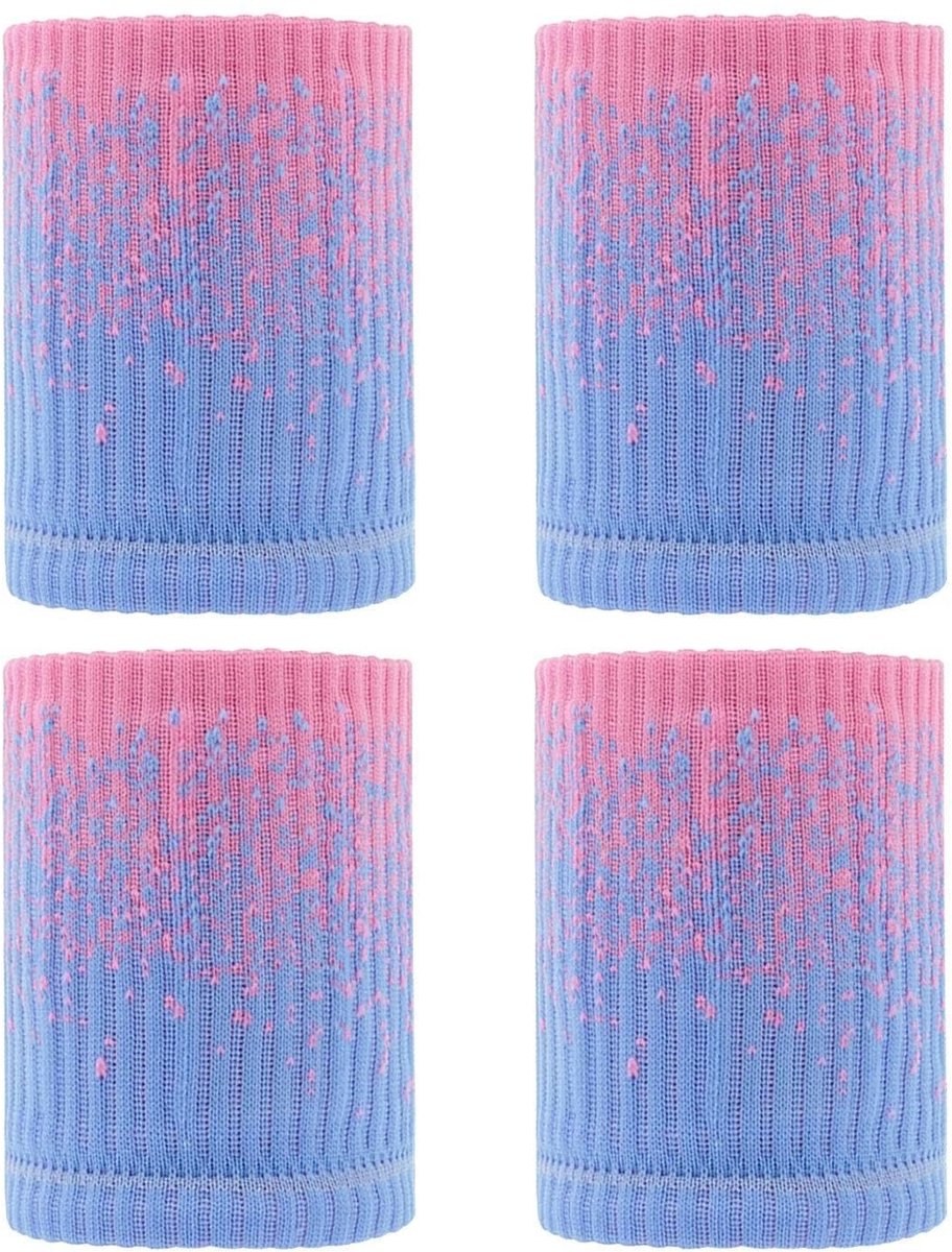 Dailygoods- Sportarmbanden Zacht/Ademend - Polsbanden Fitness - Nylon - 2 Paren - Geschikt Voor Yoga/Hardlopen - 8x10 Cm