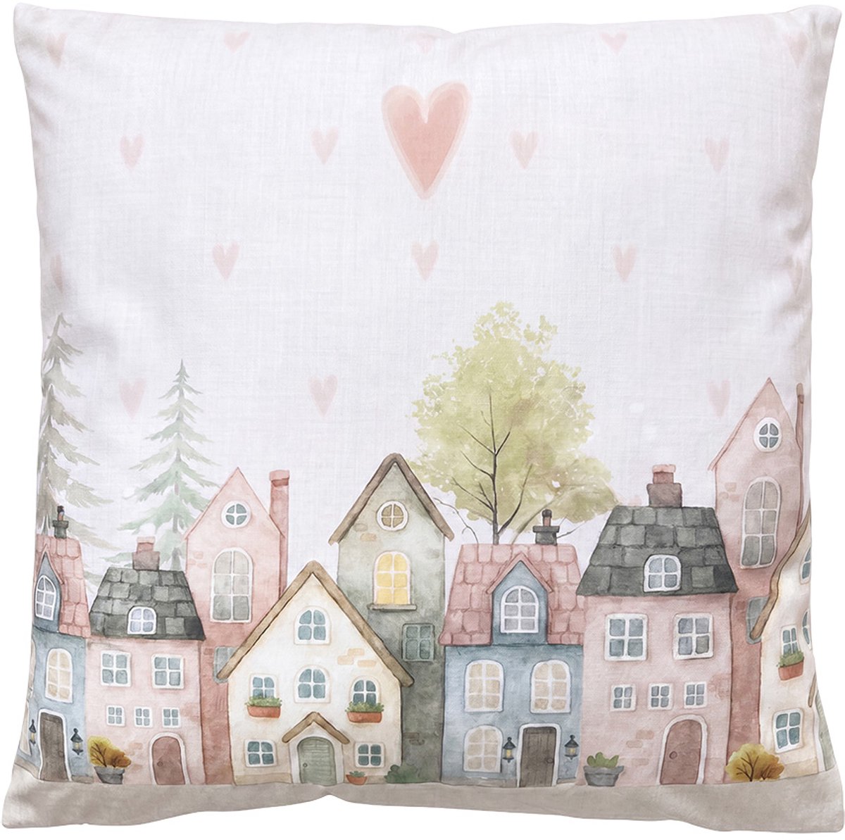 Clayre & Eef Sierkussen Beige Polyester