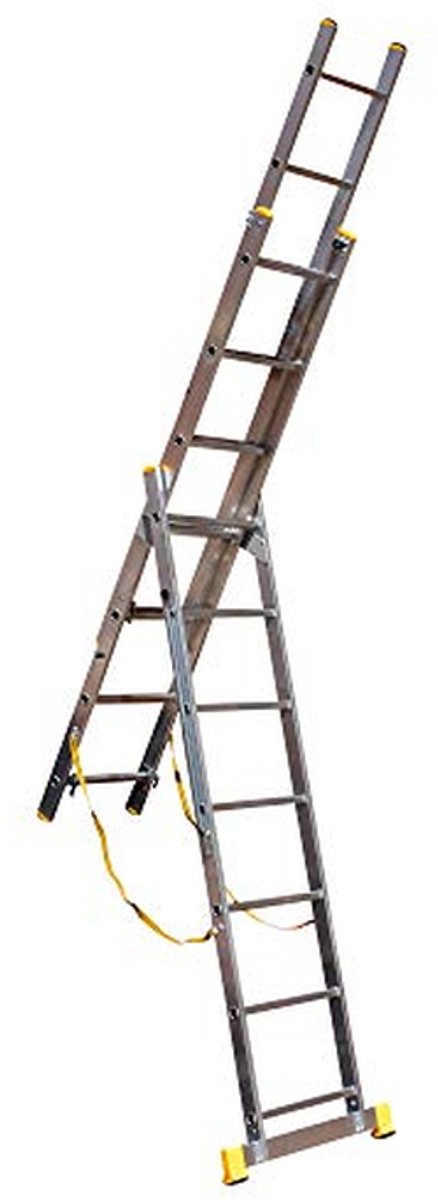 Combinatieladder 7 Rung - Verstelbare trap - Veilig klussen - EN131 Professional gecertificeerd - Tot 6.73m hoog - Aluminium