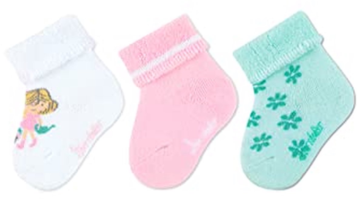 Babysokken Set - Meisjes Sokjes - Dagelijks Gebruik - Envelop en Pluche - 3 Paar - Multicolor