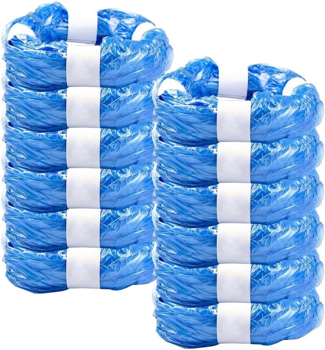 Navulverpakkingen Luieremmer - Navulfolies Emmer - Luier Afval Beheer - Universele Pasvorm - 12 Stuks - Wit