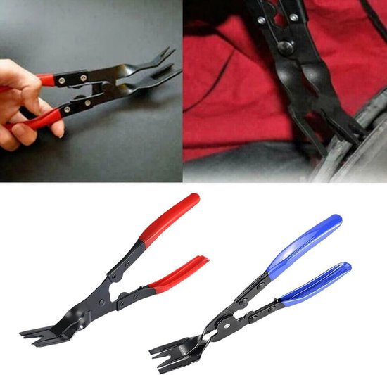 stuks kunststof klinknageltangen, ontgrendelingsstang, deurbekleding, clipverwijderingstang, klinknagelverwijderaar, gereedschapsset, verwijderpaneel, autodeurcliptang — afbeelding 4