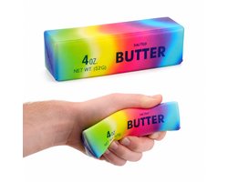 Rainbow Butter Squishy – Zachte Stressbal Fidget Toy – Regenboog Boterblok – Slow Rising