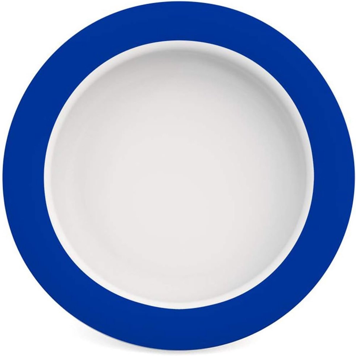 Bord met kieptruck - Eethulp bord - Zelfstandig eten - Schuine binnenbodem - Ø 20 cm - Blauw