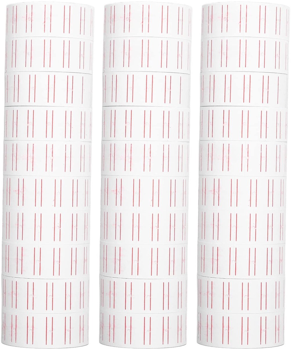 Dailygoods- Prijslabels 15000 Stuks - Zelfklevende Etiketten - Prijsstickers - Duurzaam Schrijfpapier - 21x12 mm - Heldere Afdrukken