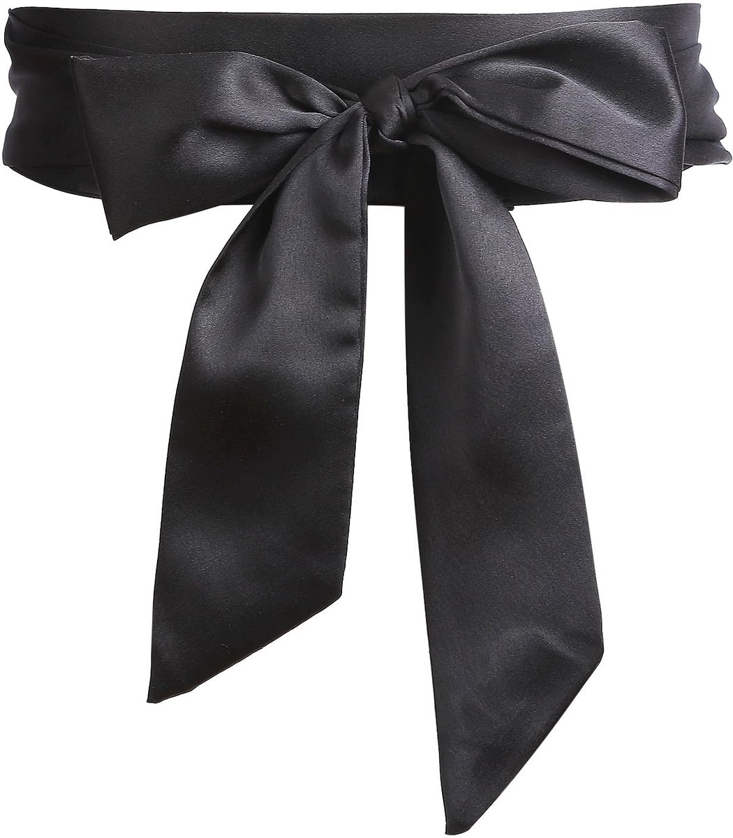 Dailygoods- Damesriem Satijn - Omkeerbare Bruidsriem - Sjerp voor Bruiloft - Tailleriem - Modieuze Kledingriem - 1,97 Inch Breed