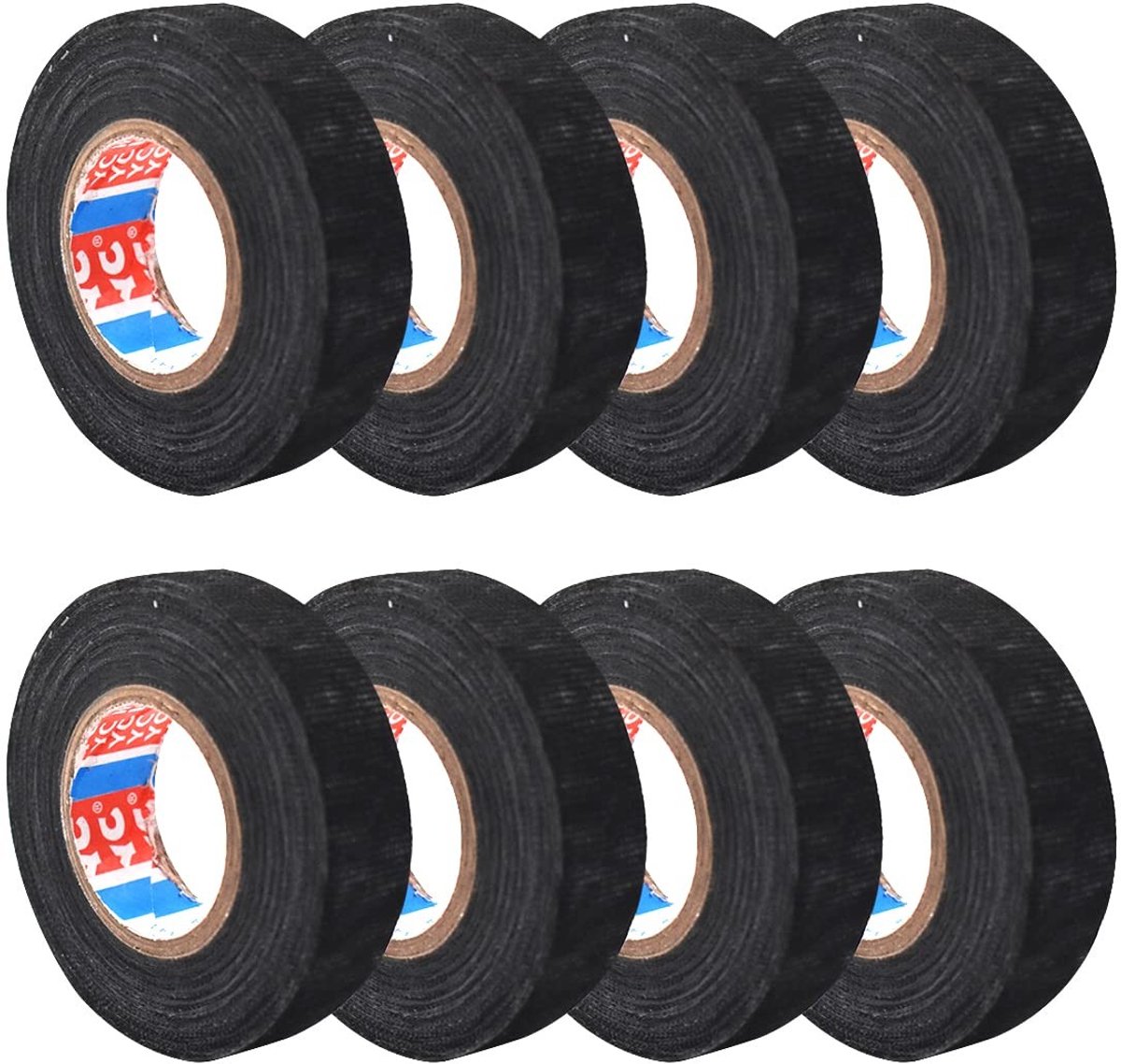Dailygoods - Autokabelboom viltband, isolatietape, zwarte weefselband, plakband, zelfklevende stoffen auto elektrische band (1, 8)