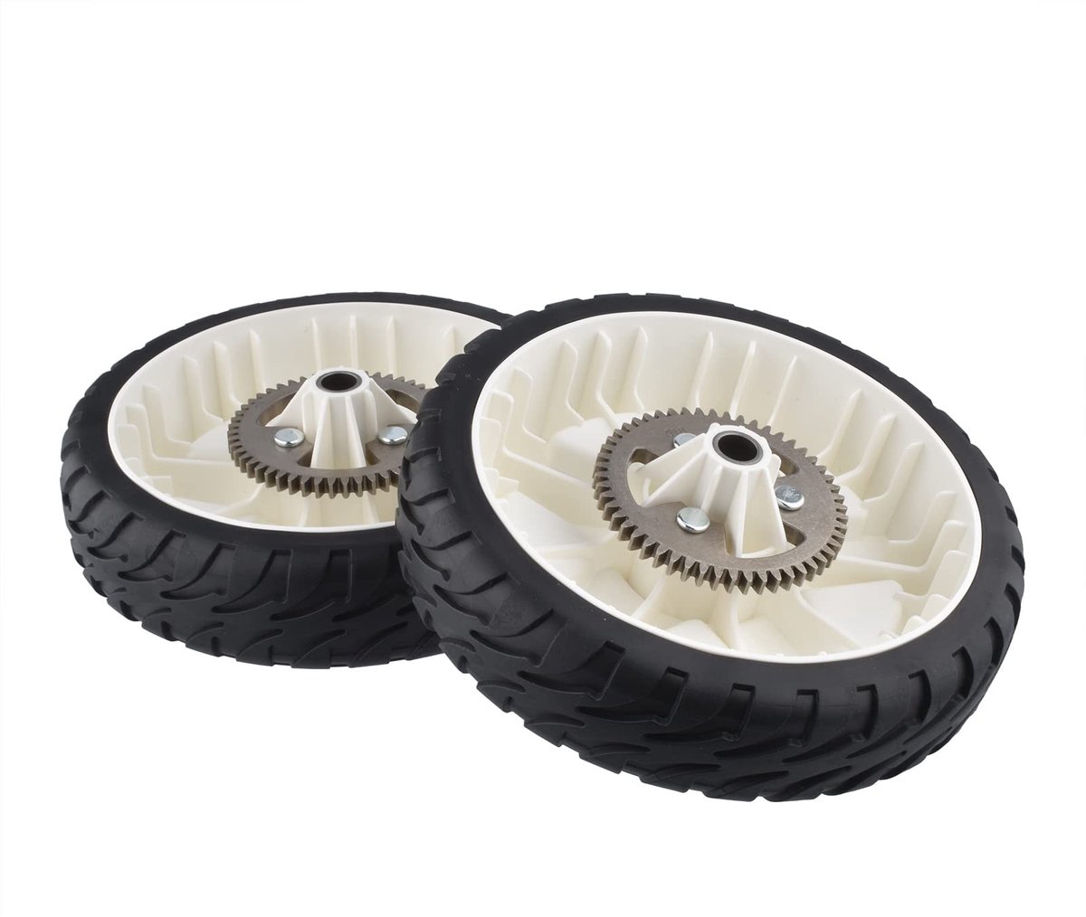 Dailygoods- Aandrijfwiel Vervanging voor Toro 137-4835 - 8-inch - 2 Stuks - Geared Achterwiel - Hoge Kwaliteit - Niet-originele Reserveonderdelen