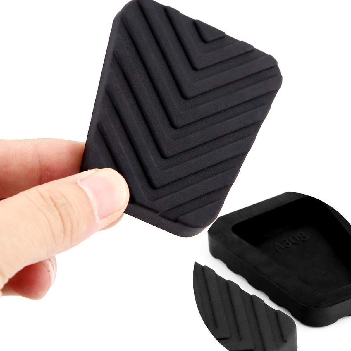 Dailygoods- Remrubber Premium Kwaliteit - Vervangende Afdekkingen - Automobielkwaliteit - Slijtvast - Geschikt voor Accent/Tucson/Tiburon - OE-nummer 3282536000 - Pedaalrubber