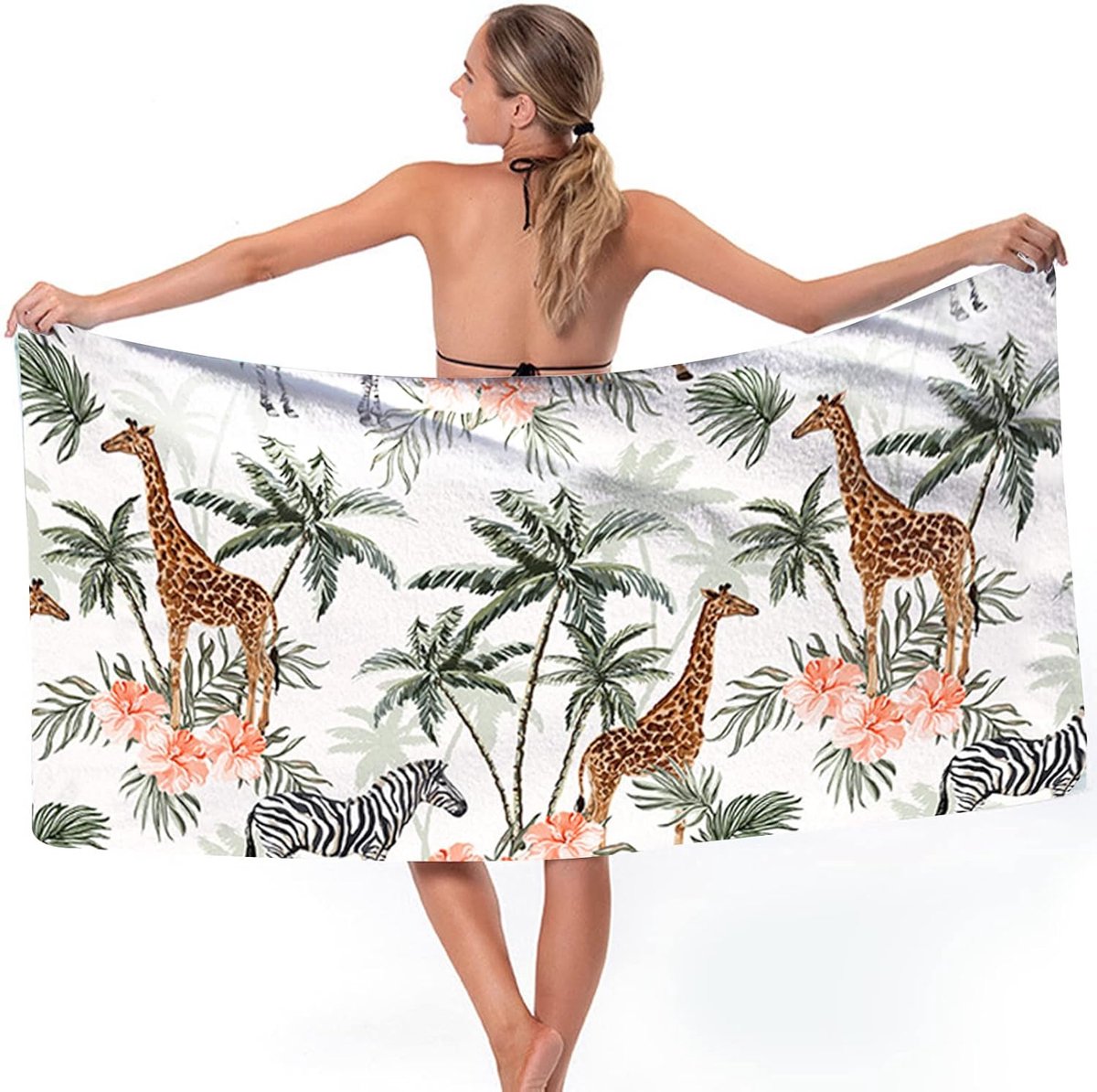 Strandhanddoek Microvezel - Grote Badhanddoek - Zon Genieten - Sneldrogend Ademend - 180 x
