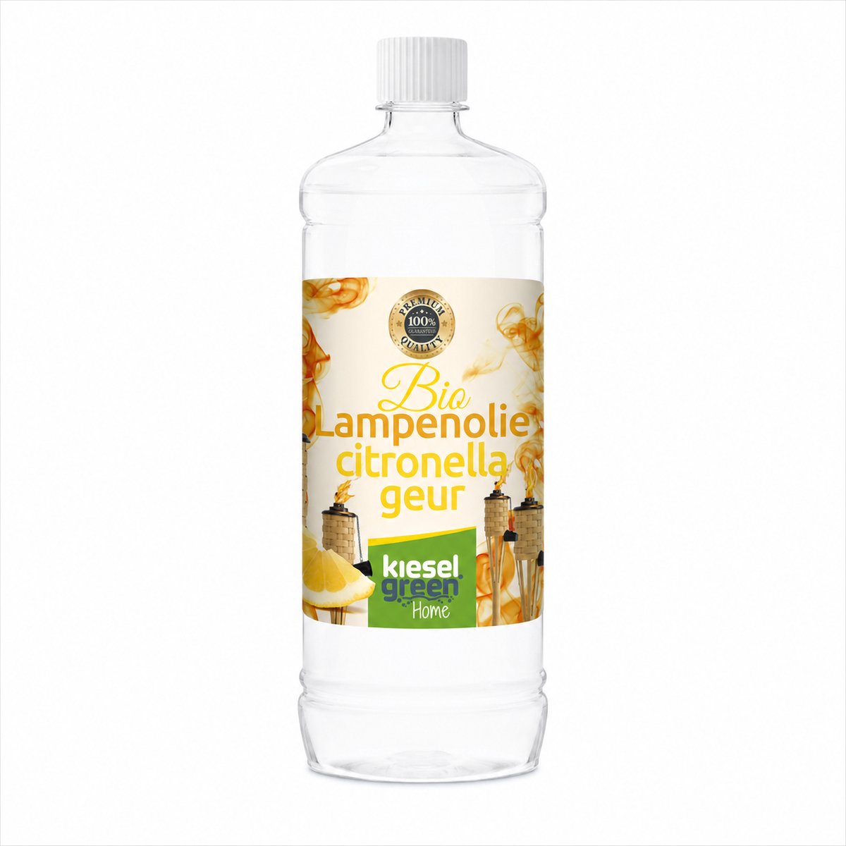 Kieselgreen Lampenolie 1 liter met citronella voor tuinlampen en fakkels voor aangename zomeravonden buiten