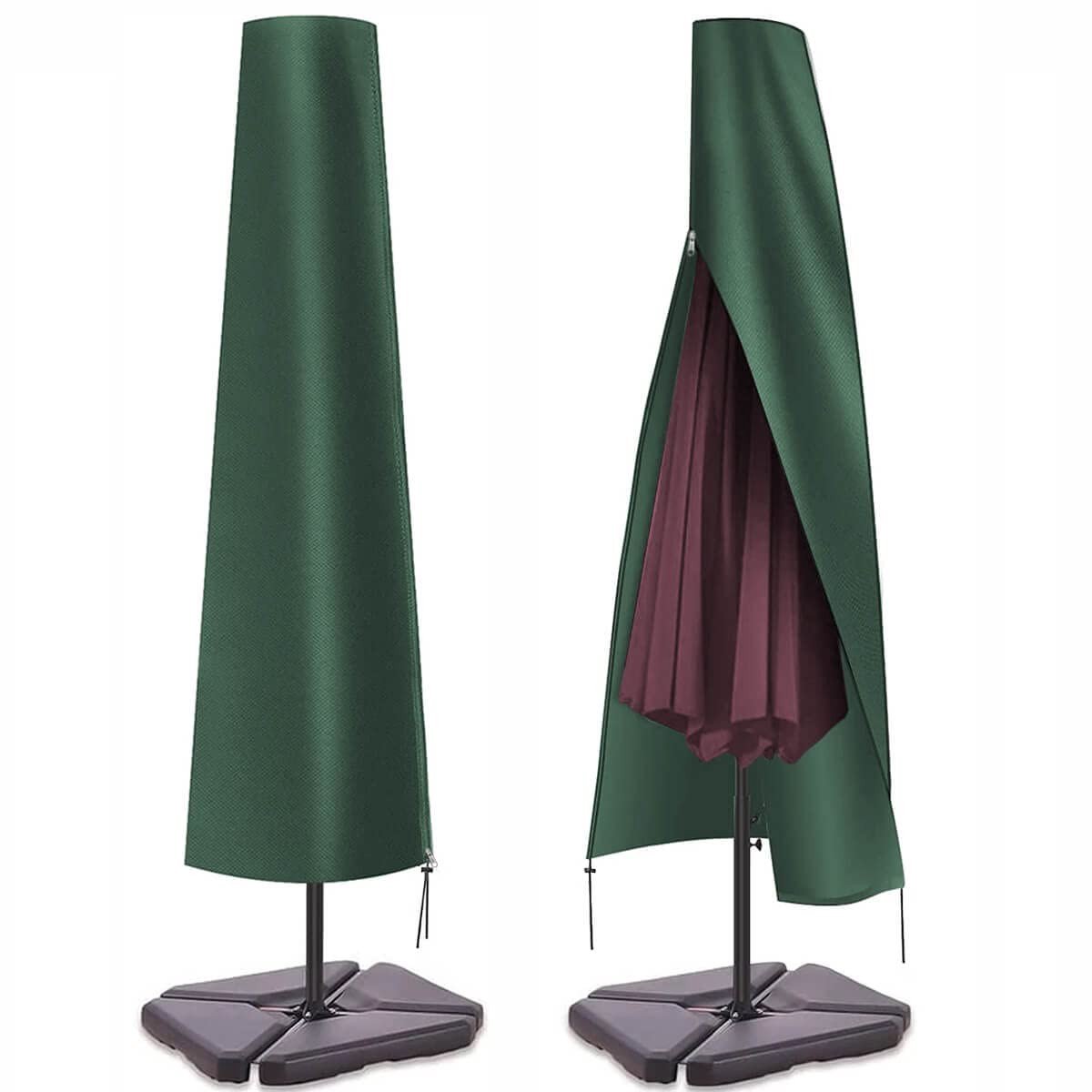 Dailygoods- Parasolhoes waterdicht - Parasolhoes 190 x 25/50 cm - Oxford-stof - Bescherming voor ronde/vierkante parasols - Ademend en lichtgewicht - Eenvoudig te installeren - Parasolbescherming