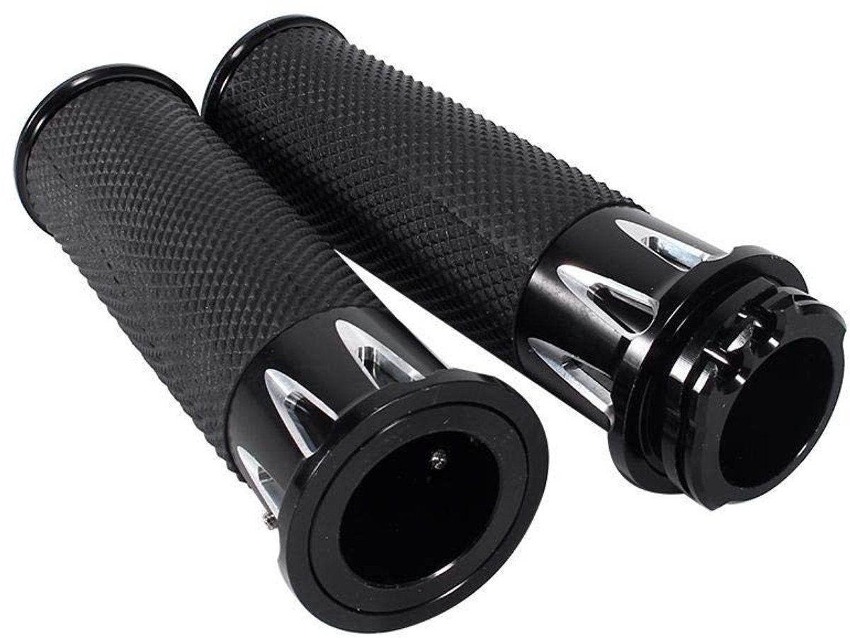 Dailygoods- Motorfiets Grips CNC - Antislip Handgrepen - Weerbestendig - Comfortabel - Duurzaam - Eenvoudig te installeren