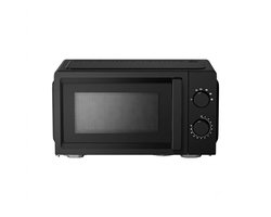 Jensaro Luxe Compacte Magnetron 20 Liter - 700W - Solo Magnetron met Draaiplateau - Mechanische Bediening & Ontdooifunctie - Zwart