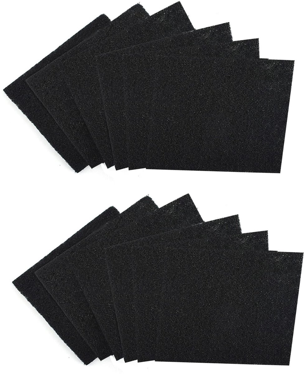 Dailygoods- Geurfilter 12 Stuks – Actieve Koolstoffilter – Vervangingsfilter – Ontgeurend Filter – Verbeterde Luchtkwaliteit – Eenvoudig te Vervangen