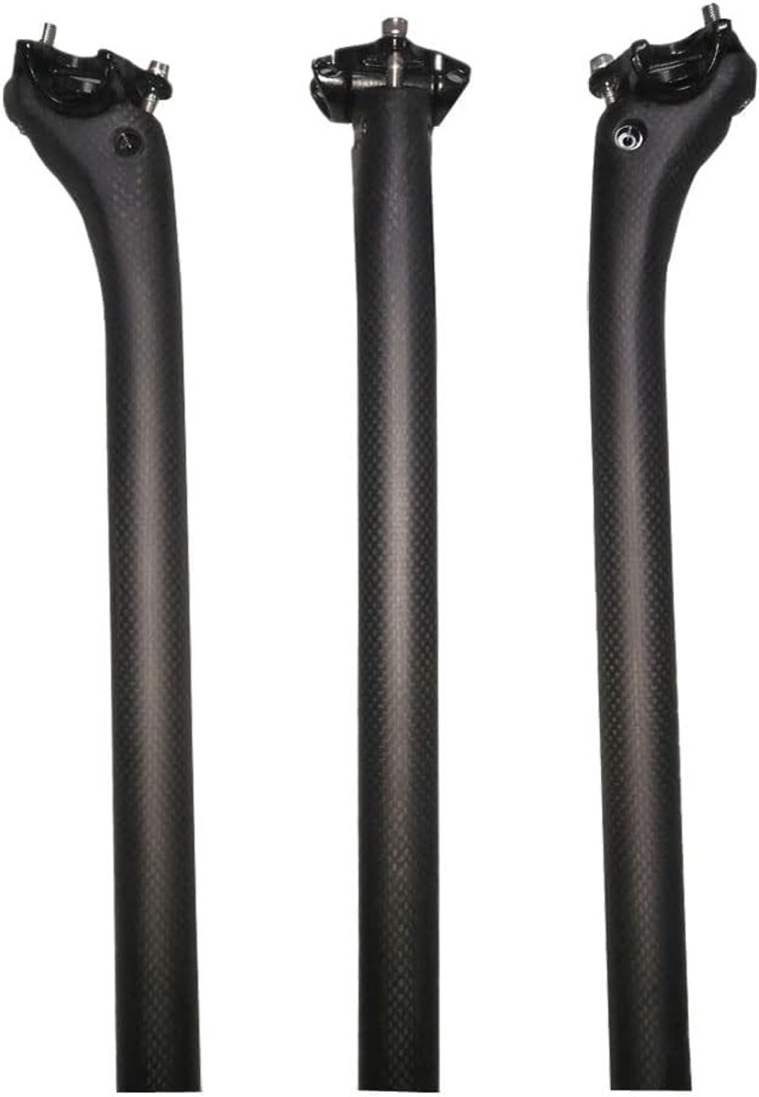 Dailygoods- Zadelpen Ultralicht 100% Koolstofvezel - Zadelpen 27,2 mm - Zadelpen 30,8 mm - Zadelpen 31,6 mm - Lengte 350/400 mm - Corrosiebestendig - Fiets Zadelbuis