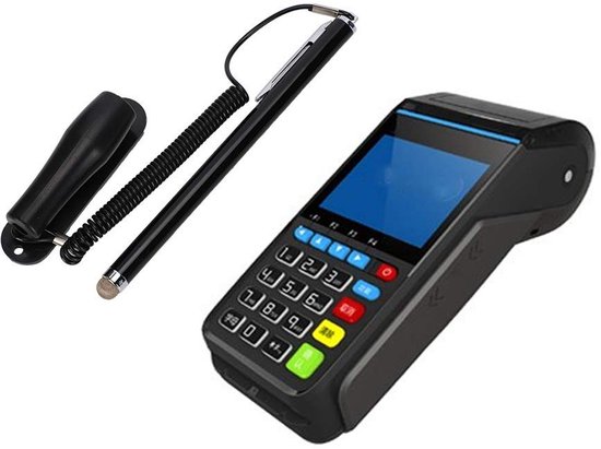 Dailygoods- Aanraakpen Hoge Gevoeligheid - Capacitatieve Touchscreen Pen - Metalen Pen - Antislip - Ketting - 90 cm Veerdraad - Stylus — afbeelding 2