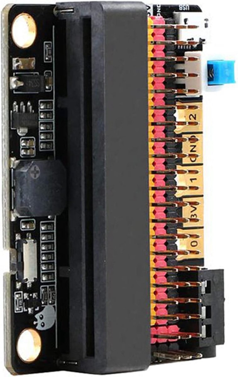 Microbit Uitbreidingsbord - IOBIT Adapter - Educatief Project - Met Zoemer - 2 Stuks - Zoals Getoond