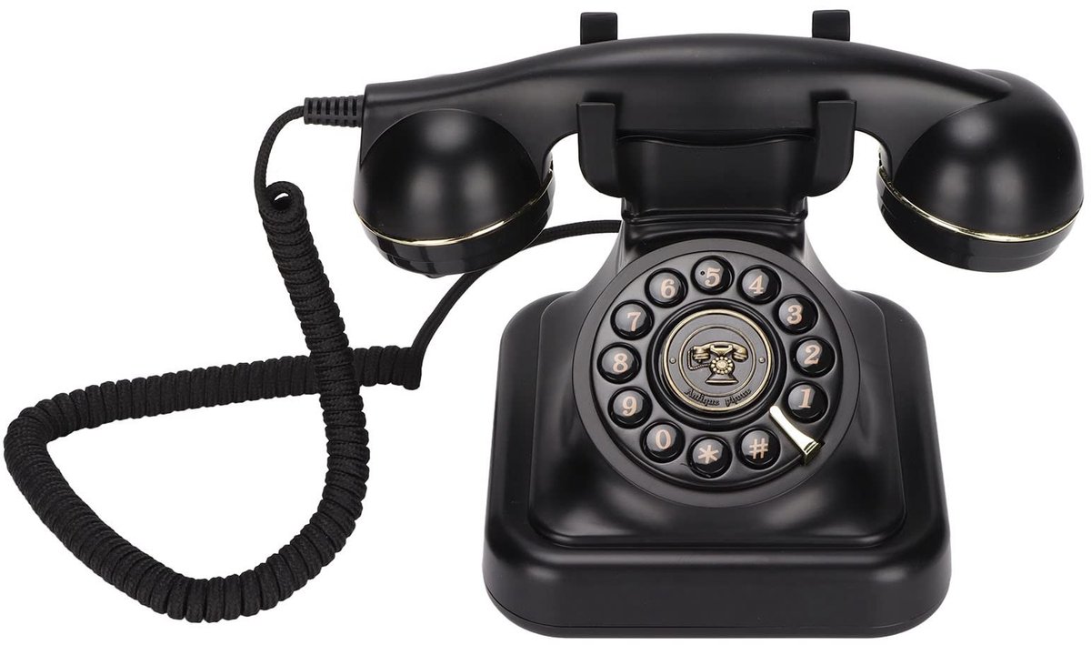 Dailygoods - Retro Vaste Telefoon met Snoer - Vintage Telefoon Jaren 1920