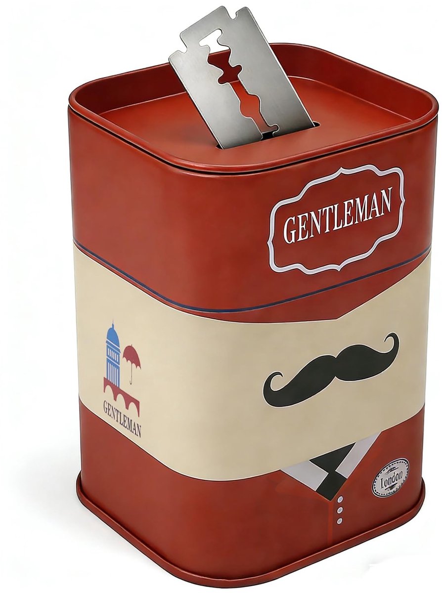 Dailygoods- Scheermesje Afvoerdoos Grote Capaciteit - Veilig Scheermesje - Afneembare Container - Roestvrij Staal - Slijtvast - Eenvoudig in Gebruik - Afvalcontainer