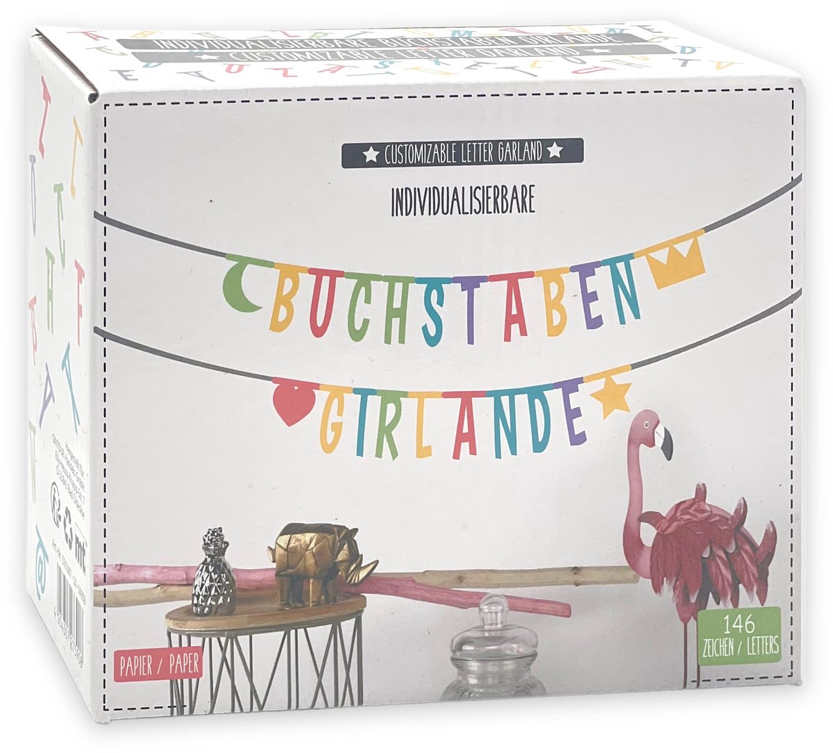 Feestdecoratie - Dailygoods- Letterslinger personaliseerbaar