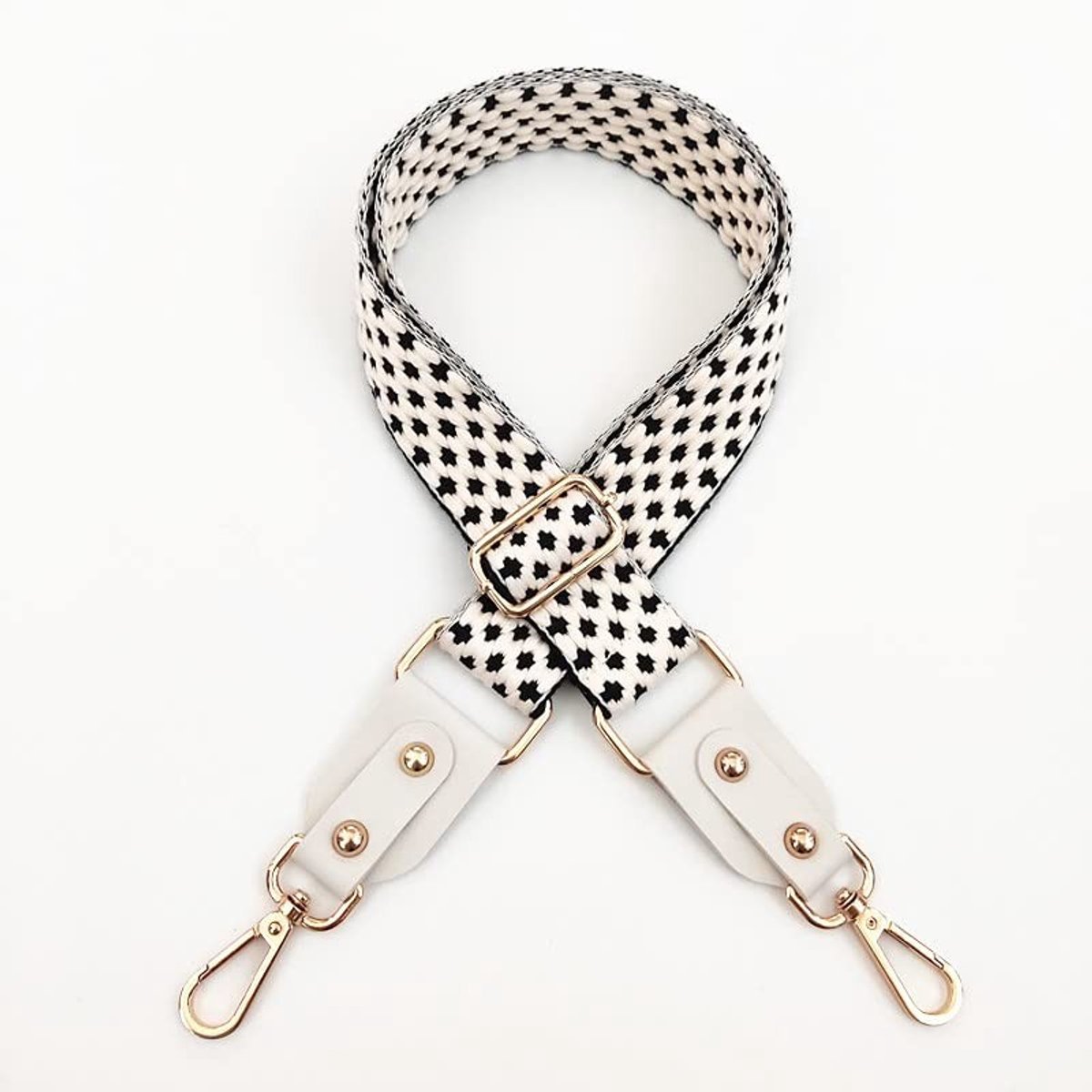 Dailygoods- Tasriem verstelbaar 80-130 cm - Schouderband voor tas - Draagriem - Karabijnhaak - 3,8 cm breed - Accessoires voor tassen - Schouderriem