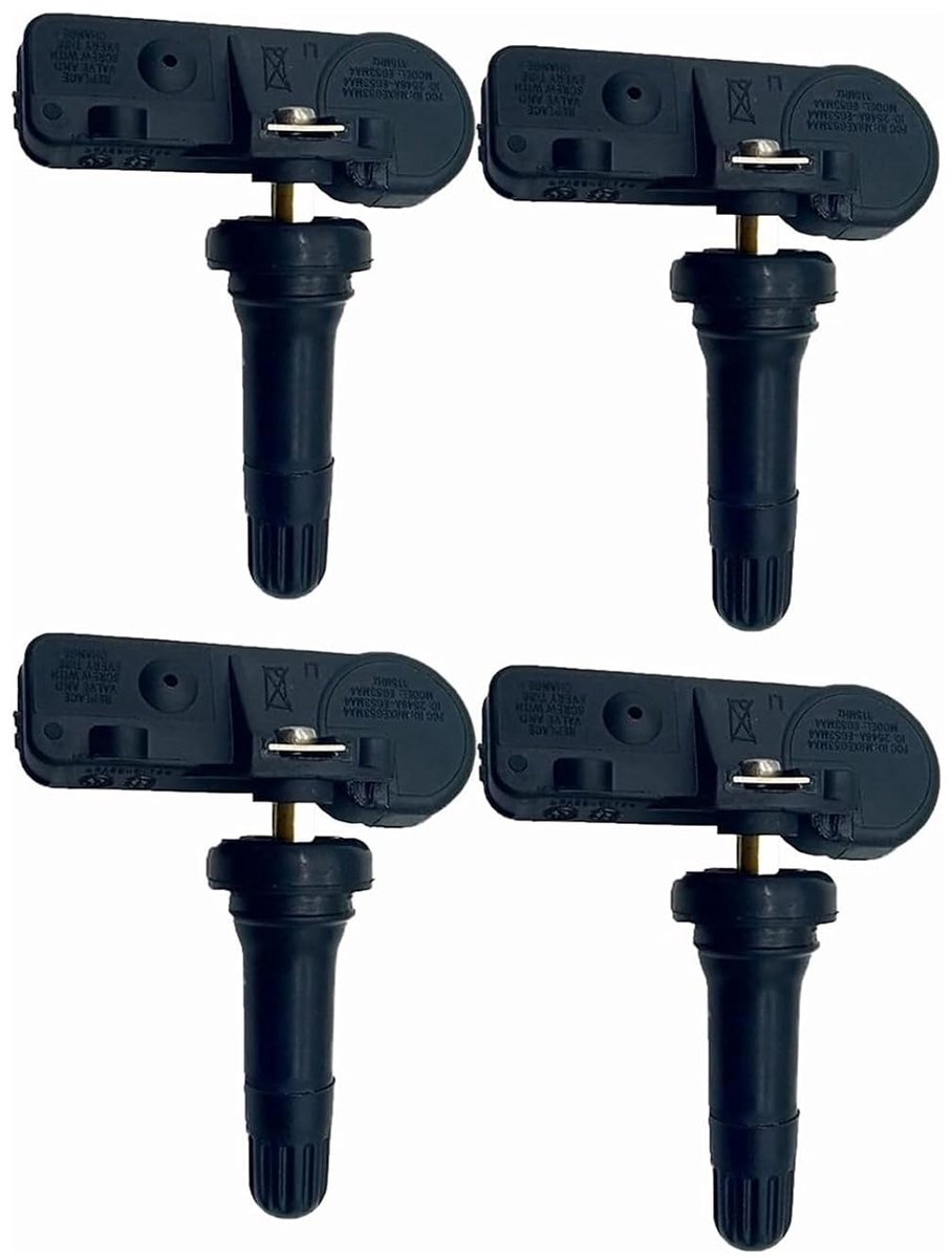 Bandenspanningssensor - TPMS Sensor - Veilig Rijden - Nauwkeurige Drukdetectie - 4 stuks - Zwart