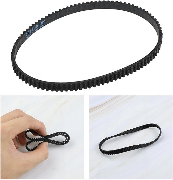 aladdien - Aandrijfriem - 93-tanden - Rubber gesloten lus - Zwart - Compatibel met Vax - Ideaal voor stofzuigeronderhoud van Aladdien — afbeelding 3