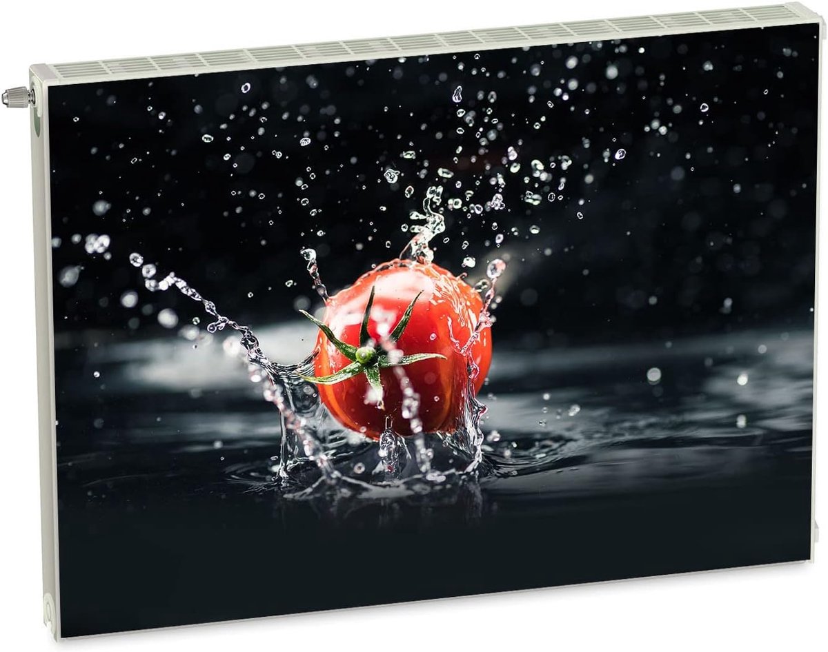 Magnetische Radiatorbekleding - Radiatorhoes Flexibel - Decoratie Verfraaien - Volledig Flexibele Magneet - 80 x 60 cm - Zwart