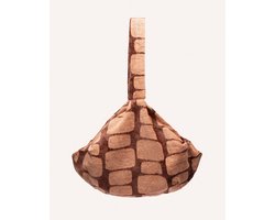 DOGGUO® Draagzak Hond Tot 7 Kg - Hondentas met Riembevestiging - Draagtas voor Puppy & Kleine Honden - Buikdrager Reistas - Hondenrugzak Alternatief - Bruin Perzik