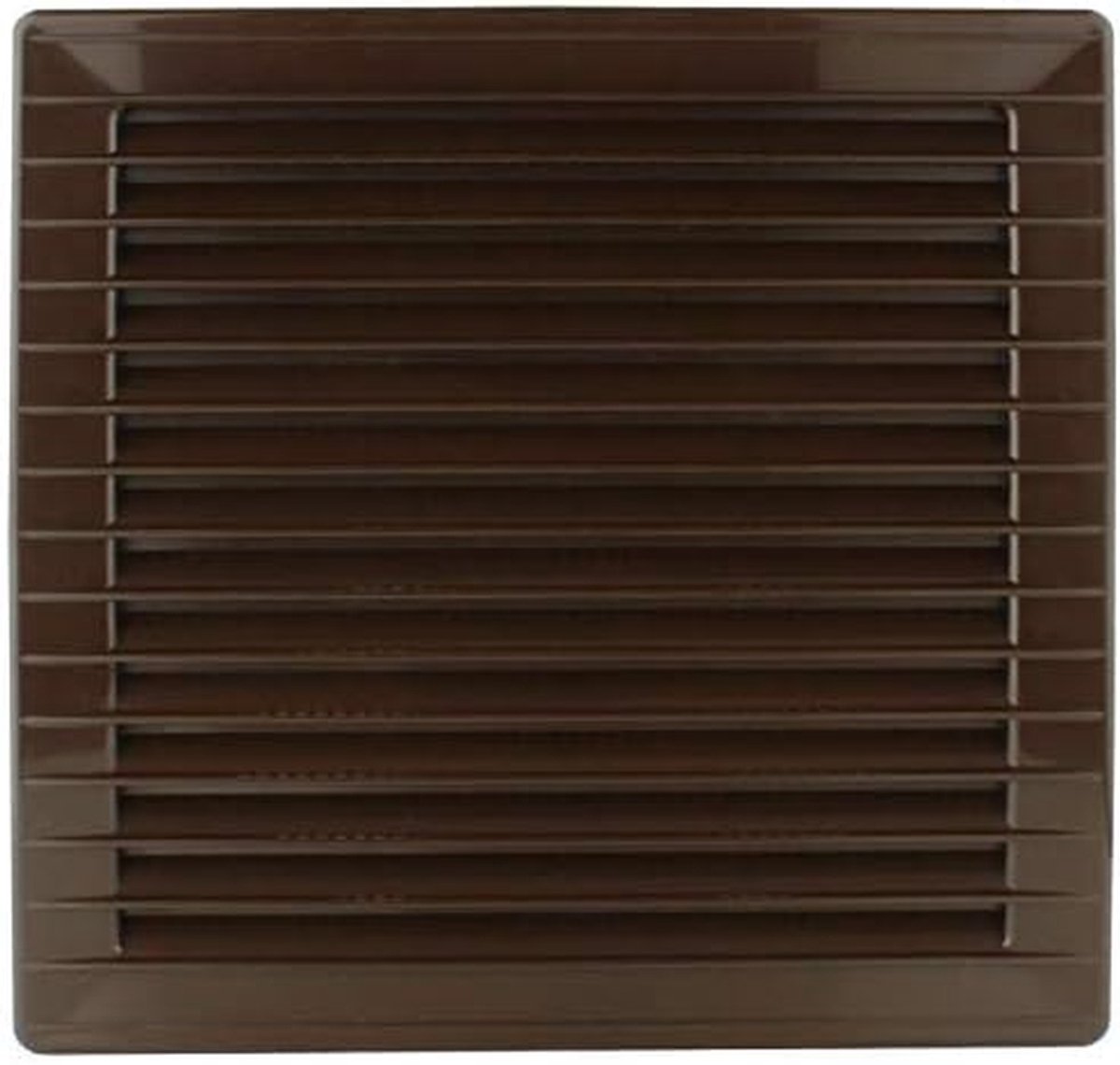 Ventilatierooster insectenbescherming - Afsluitrooster kanaal - Ventilatie verbeteren - Geïntegreerd insectengaas - Ø 100 mm - Bruin