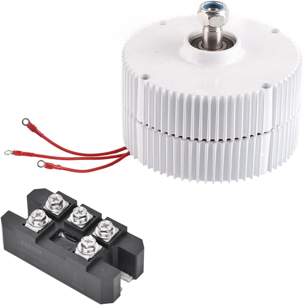 Permanente Magneet Generator - Wisselstroom Dynamo - Energie Opwekken - Lage Toerental - 400W 24V - Zilver