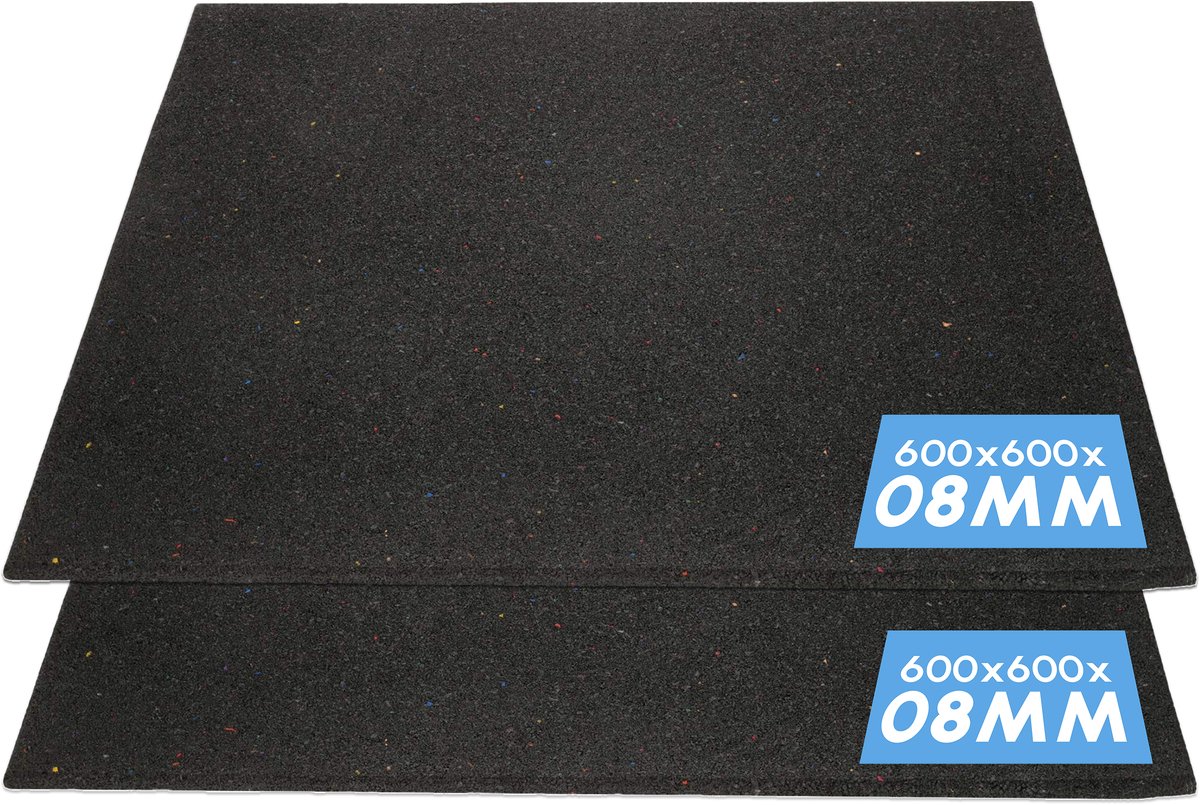Bodo® 2 x Anti Trillingsmat Wasmachine en droger - 60x60x0.8cm